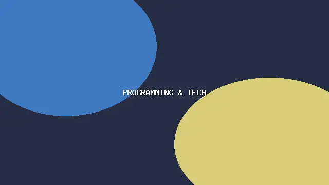 Programming & Tech